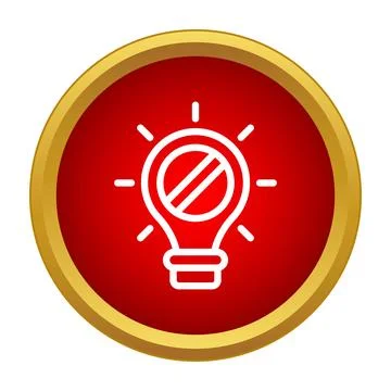 Banning creative ideas, blocking innovation and problem solving Stock Illustration