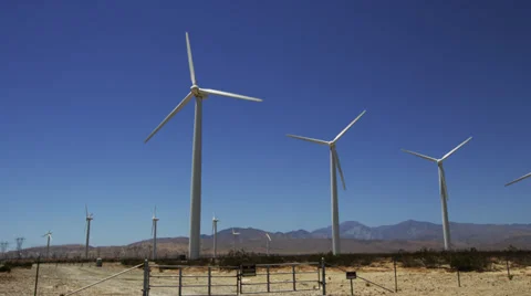 Banning Wind Farm Video stock 33546255