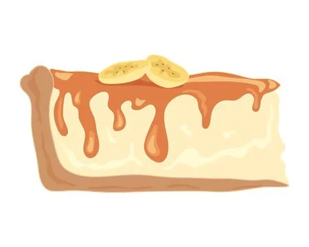 Banoffee pie Stock Illustration