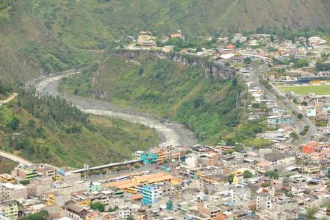 Banos Canton in Ecuador's Tungurahua Province offers a plethora of tourist Stock Photos