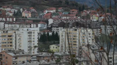 Banovici Panorama Stock Footage 11630667