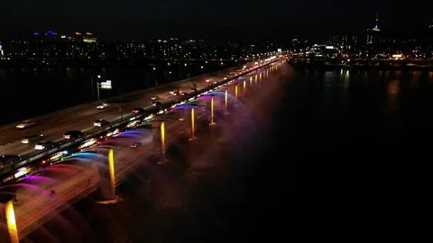 Banpo bridge Stock Footage 89595967