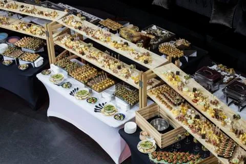 Banquet buffet Stock Photos