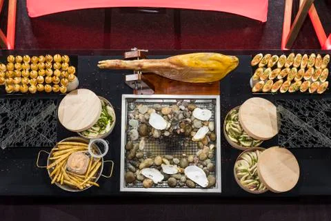 Banquet buffet Stock Photos