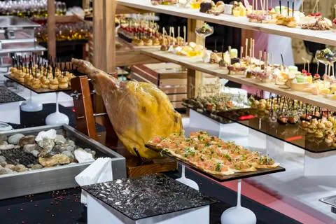 Banquet buffet Stock Photos