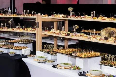 Banquet buffet Stock Photos