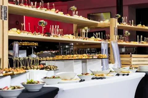 Banquet buffet Stock Photos