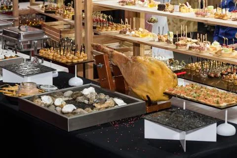 Banquet buffet Stock Photos