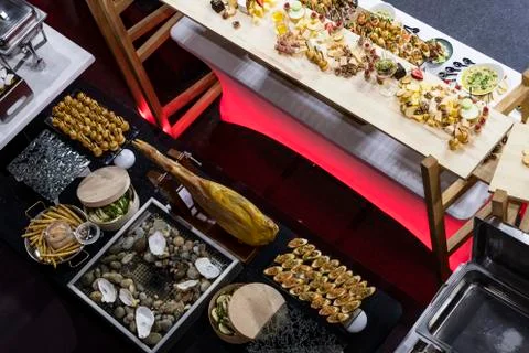 Banquet buffet Stock Photos