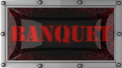 Banquet on led Stockbeeldmateriaal 8665708