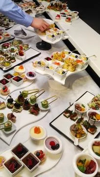 Banquet snacks on the table Stock Photos