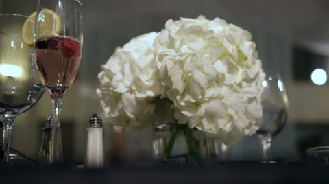 Banquet Table Dolly Stock Footage 36824314