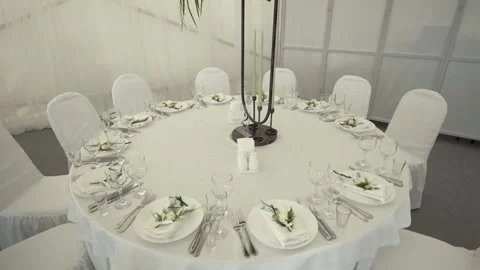 Banquet tables Видео 169982273