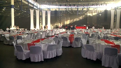 Banqueting hall Video stock 97890535