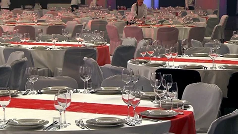 Banqueting hall Stock-Footage 98461884