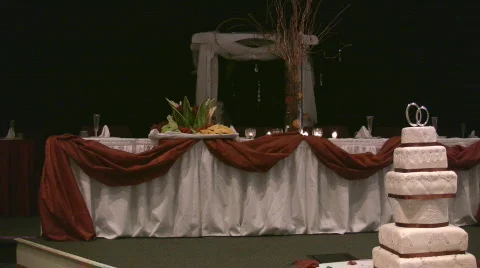 BanquetTable03 Stock Footage 548594