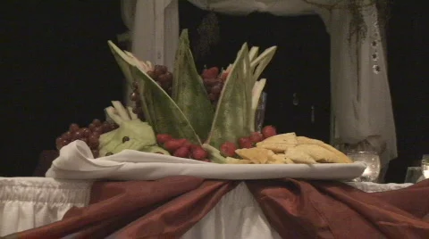 BanquetTable04 Stock Footage 548600