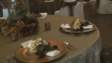 BanquetTable07 Stock Footage 548671
