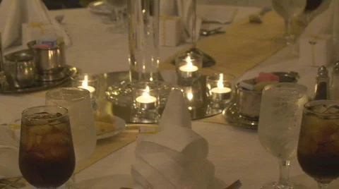 BanquetTable08 Stock Footage 548686