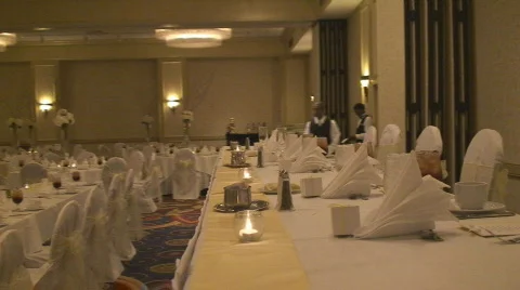 BanquetTable10 Stock Footage 548720