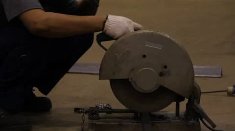 Bansaw cutting Stock Footage 48219407