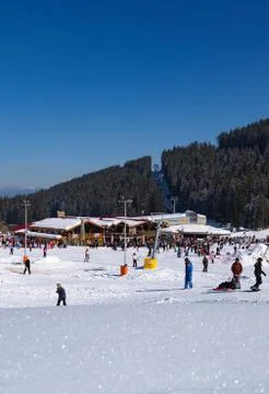 Bansko ski slope Foto stock