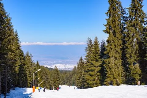 Bansko ski slope Foto stock