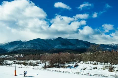 Bansko ski slope 写真素材