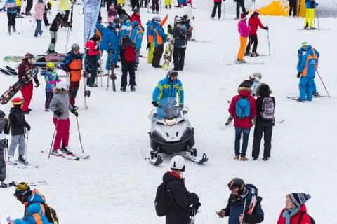 Bansko ski slope Fotos Stock