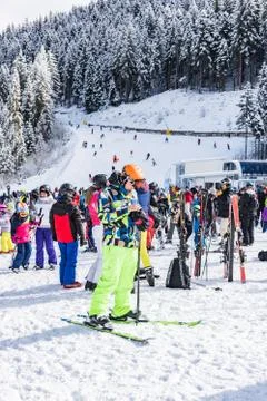 Bansko ski slope Fotos Stock