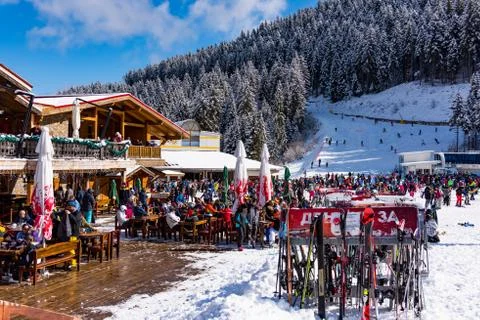 Bansko ski slope Stock Photos