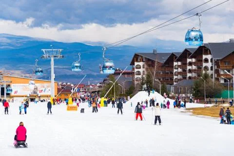 Bansko ski slope Foto stock