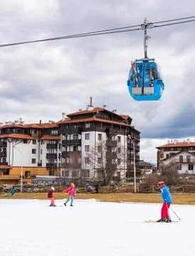Bansko ski slope Fotos Stock