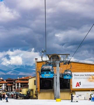 Bansko ski slope Foto stock