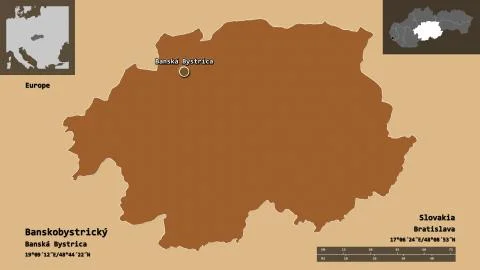 Banskobystricky, region of Slovakia. Previews. Pattern Stock Illustration