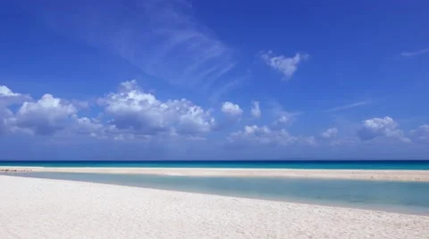 Bantayan White Sand Beach 01 Time Lapse Stock Footage 48981387