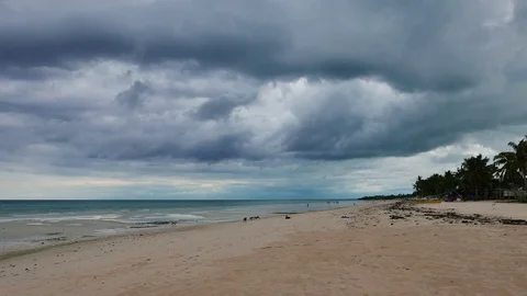 Bantayan White Sand Beach Stock Footage 77155216
