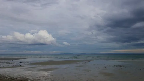 Bantayan White Sand Beach  (Time Lapse) Stock Footage 77152130