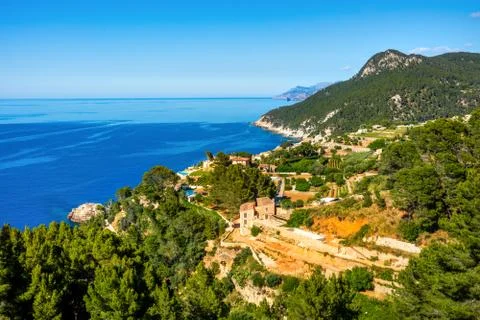 Banyalbufar, Mallorca, Spanien Stock Photos