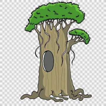 Banyan tree Stock Illustration