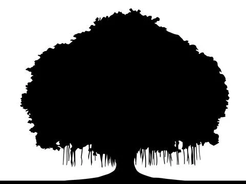 Banyan tree Stock Illustration