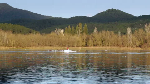 Banyoles lake 库存影片 55142117