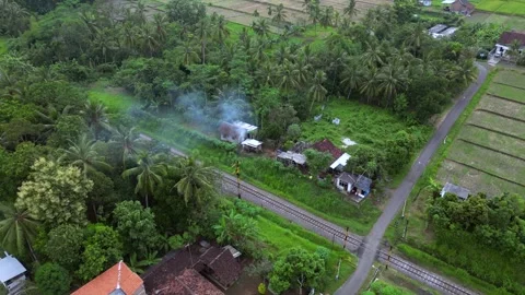 Banyuwangi City Indonesia Drone Java Stock Footage 309388461