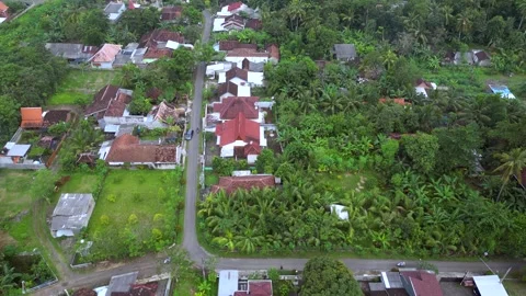 Banyuwangi City Indonesia Drone Java Stock Footage 309388670