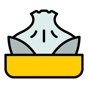 Bao baozi icon vector flat Illustrazione stock