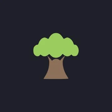 Baobab computer symbol Illustrazione stock