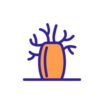 Baobab icon vector. Isolated contour symbol illustration Illustration