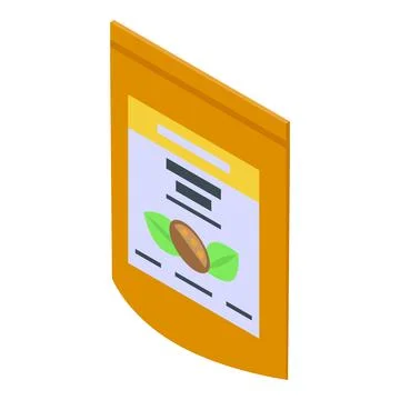 Baobab nuts icon isometric vector. African tree Stock Illustration