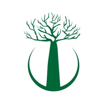 Baobab Tree illustration Stock Illustration