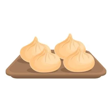 Baozi dumpling icon cartoon vector. Bao bun Illustrazione stock
